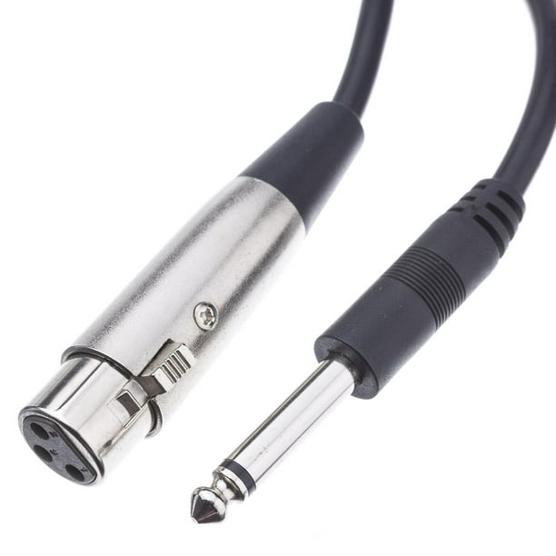 1 Pack ACL 6 Feet XLR Male to 1/4 Inch Mono Male Audio Cable Black 1 Pack ACL 6 Feet XLR Male to 1/4 Inch Mono Male Audio Cable Black